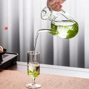 GIANXI Imitated Song Tea Pot Electric Ceramic Oven Heating High Borosilicate Glass Tea Set Home Long Mouth Green Tea Teapot