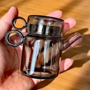 100ml Small Capacity Glass Teapot Brew  Green Tea Tea Maker Household Heat-resistant One Tea Pot One Cup Kungfu Tea Set Teaware